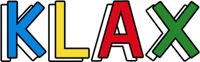 Klax logo for Sega Master System